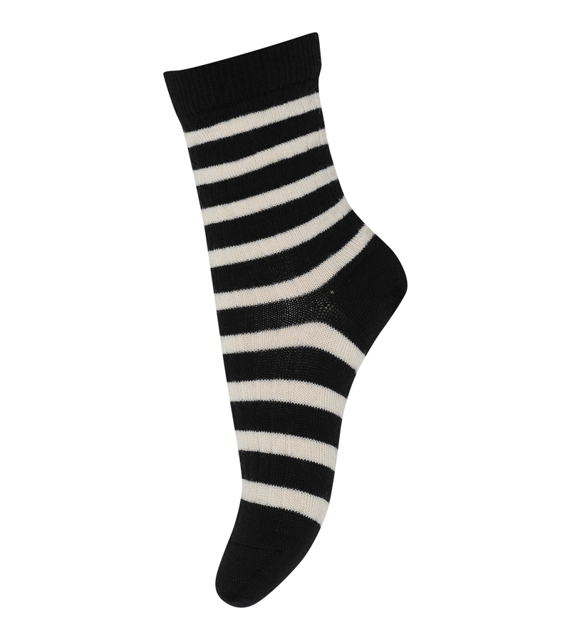 Black Elis Wool  Socks by mp Denmark