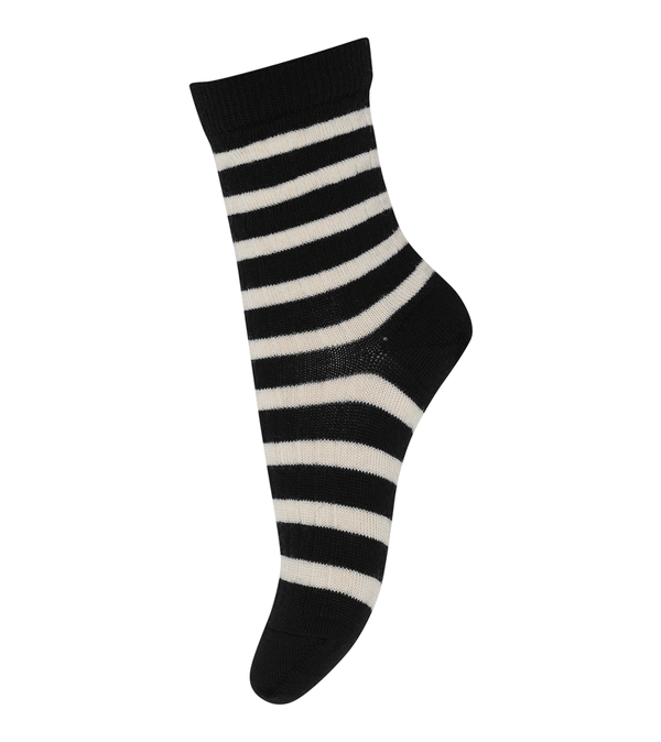 Black Elis Wool  Socks by mp Denmark