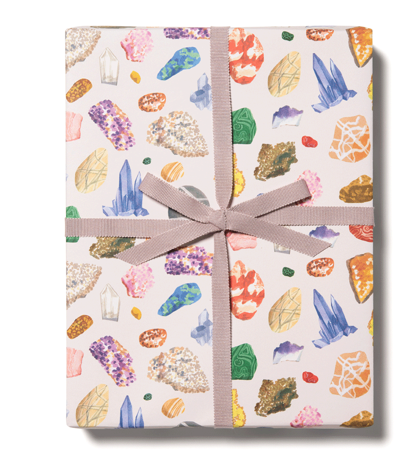 Gems Wrapping Paper Sheet by Red Cap Cards - Niddle Noddle