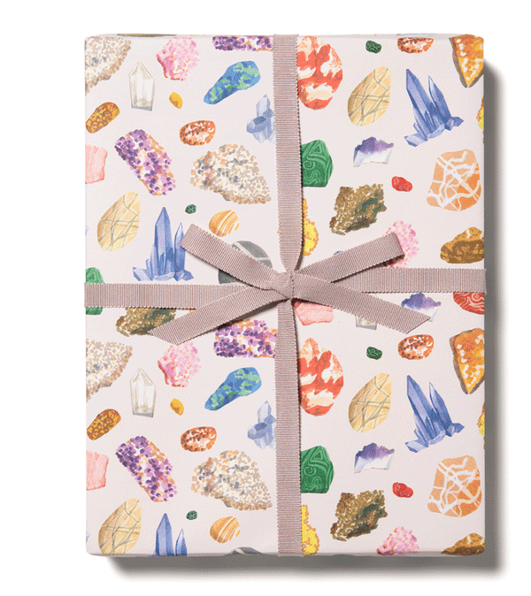 Gems Wrapping Paper Sheet by Red Cap Cards - Niddle Noddle