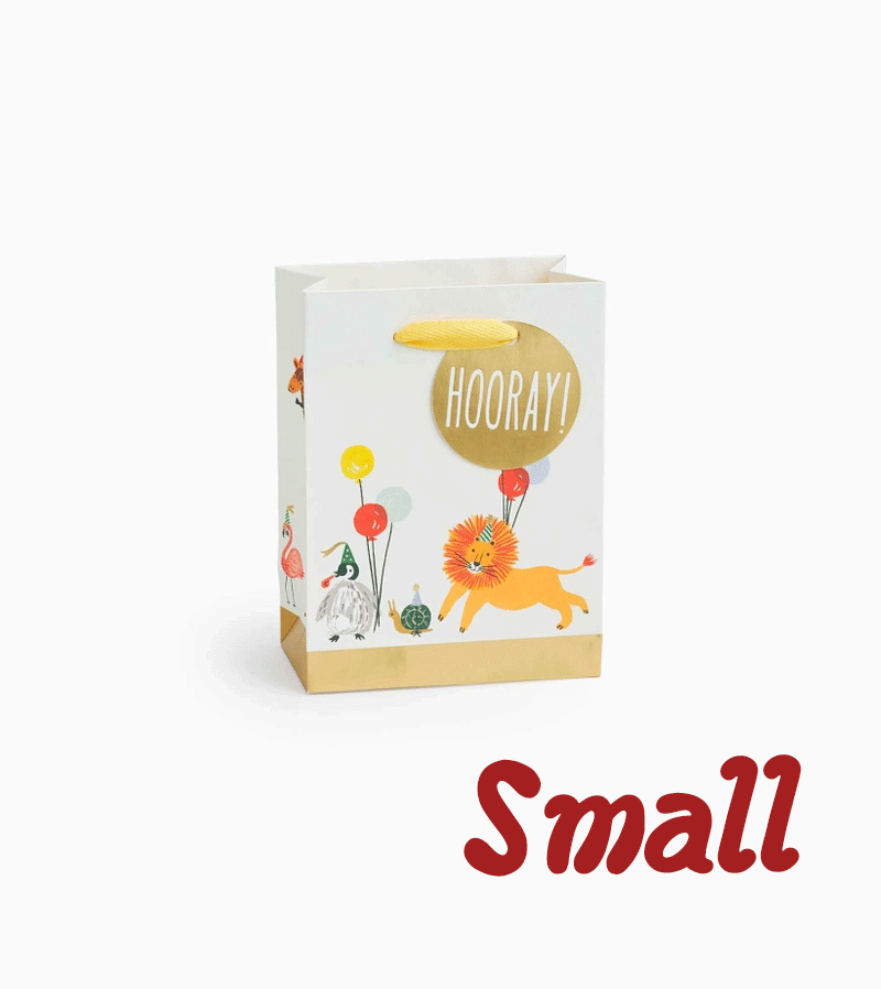 Small Party Animal Gift Bag by Rifle Paper Co. - Niddle Noddle