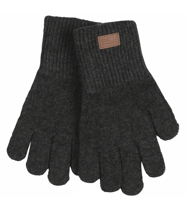 Grey Melange Wool Blend Gloves by Melton - Niddle Noddle