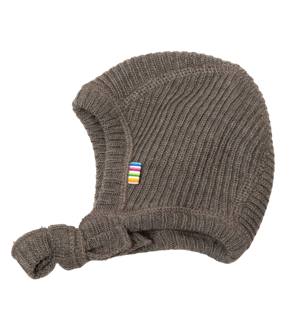 Nutty Melange Merino Knitted Baby Hat by Joha