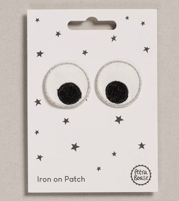 Eyes Iron on Patch by Petra Boase - Niddle Noddle