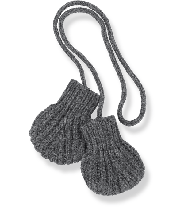 Grey Leda Mittens by 1+ in the Family - Niddle Noddle