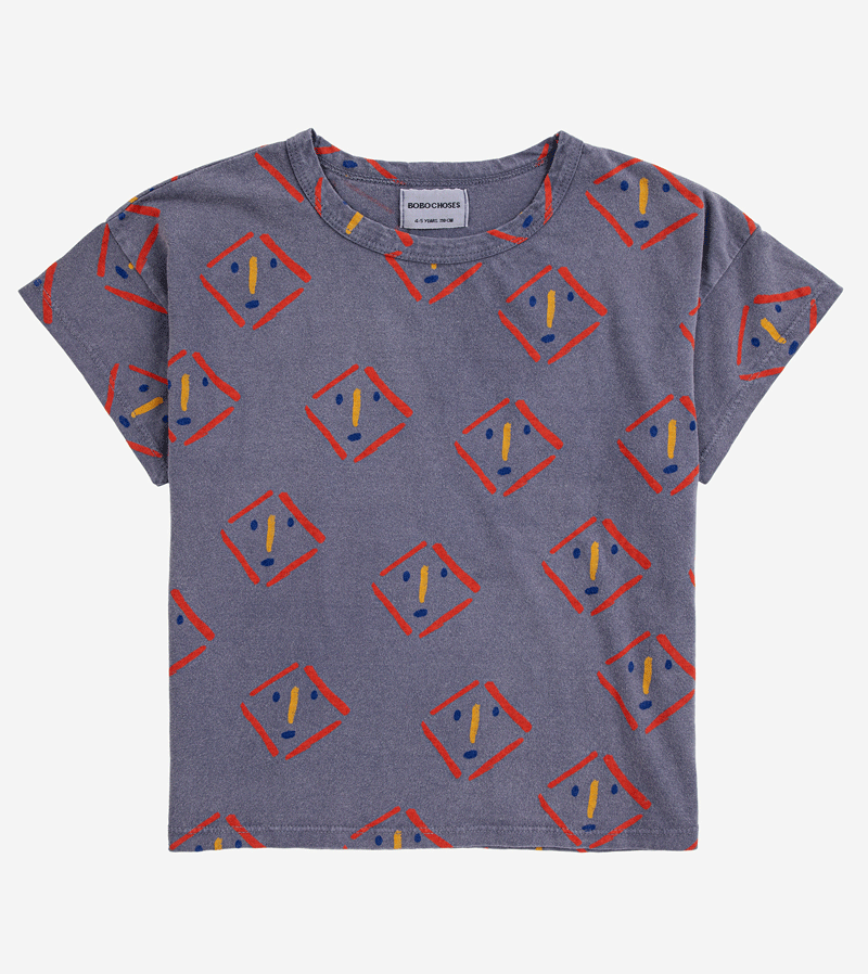 Masks all over T-Shirt by Bobo Choses