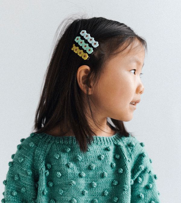 Mid-Century Flower Hair Clip by Wunderkin - Niddle Noddle