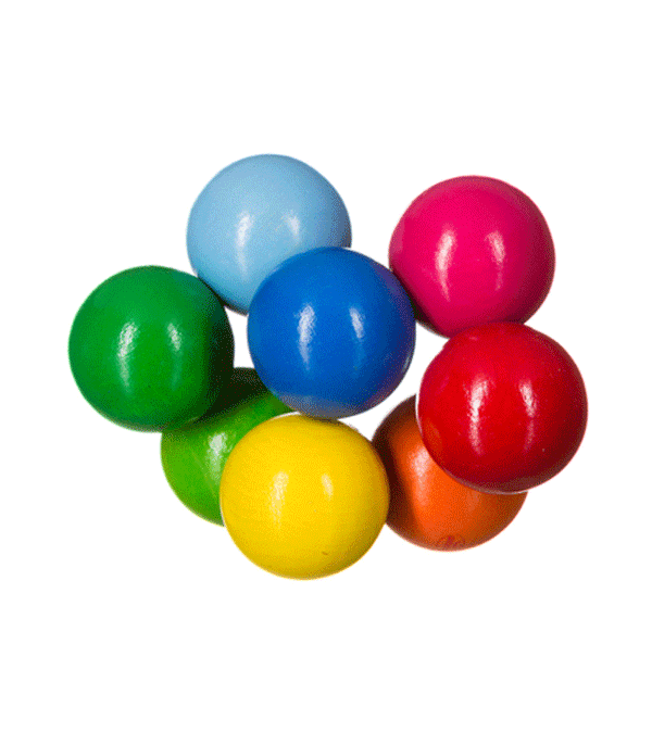 String with Coloured Wooden Balls