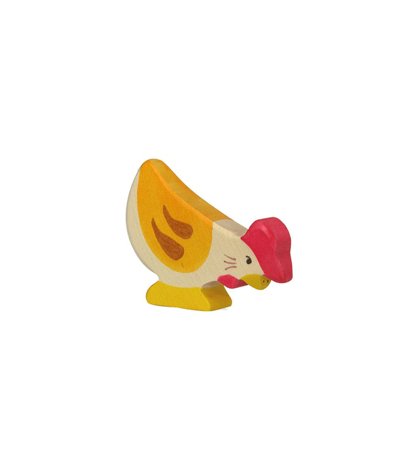 Wooden Pecking Hen by Holztiger - Niddle Noddle
