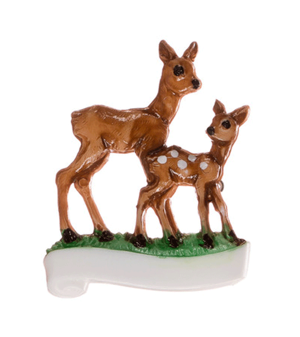 Fairytale Brooch -  Two Deer - Niddle Noddle
