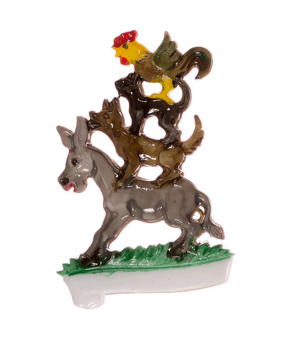 Fairytale Brooch - Musicians of Bremen - Niddle Noddle