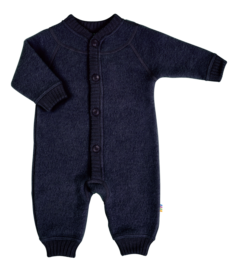 Navy Soft Wool Jumpsuit by Joha - Niddle Noddle