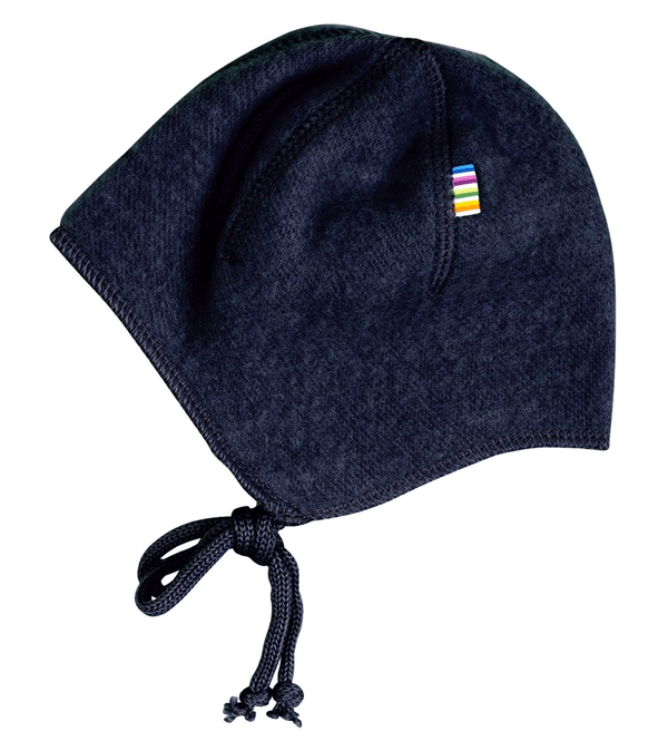 Navy Soft Wool Baby Hat by Joha - Niddle Noddle