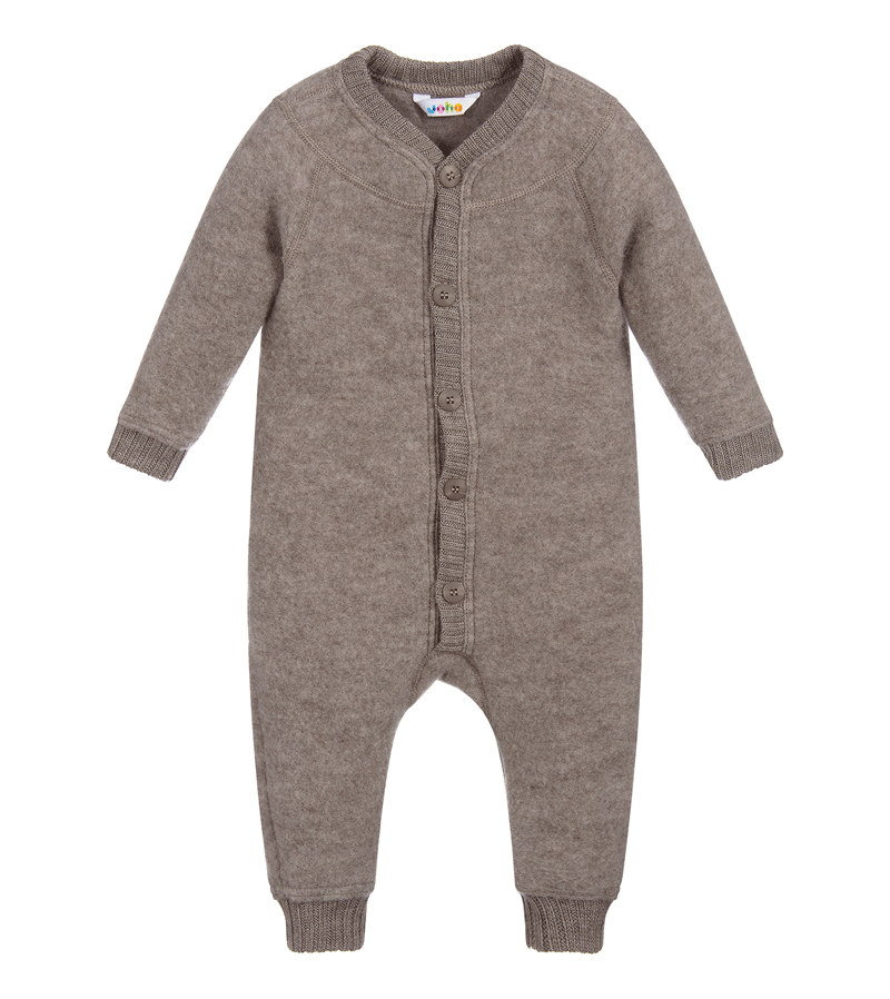 Oatmeal Soft Wool Jumpsuit by Joha - Niddle Noddle
