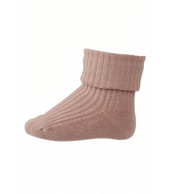 Wood Rose Cotton Rib Ankle Sock by mp Denmark