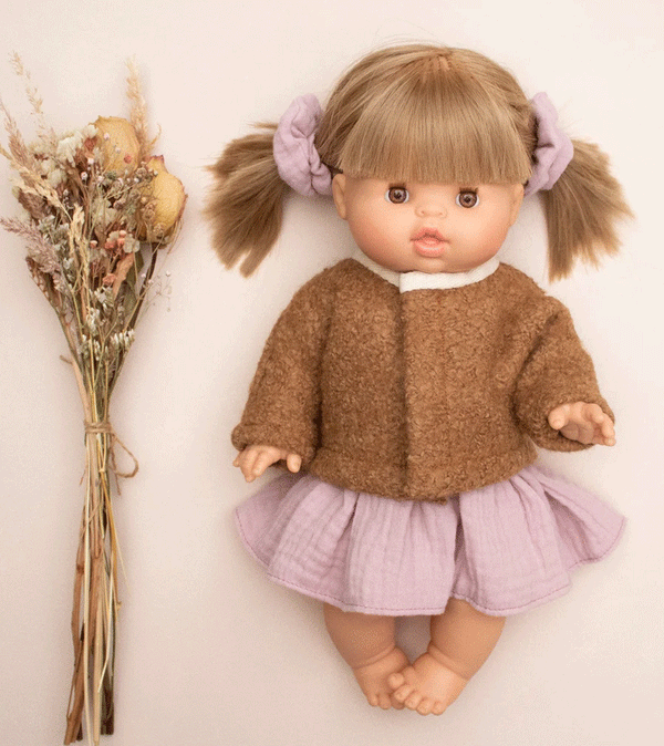 Teddy Bear Jacket for Baby Doll