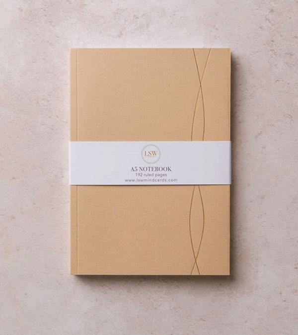 Peach Ruled Notebook by LSW - Niddle Noddle