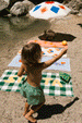 Green Check Swimming Shorts by Tinycottons - Niddle Noddle