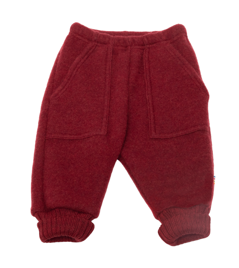 Currant Red Soft Wool Trousers by Joha