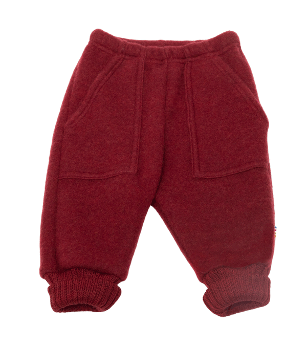 Currant Red Soft Wool Trousers by Joha