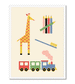 Vintage Playtime Cream Fine Art Print 11"x14" by Roomytown - Niddle Noddle
