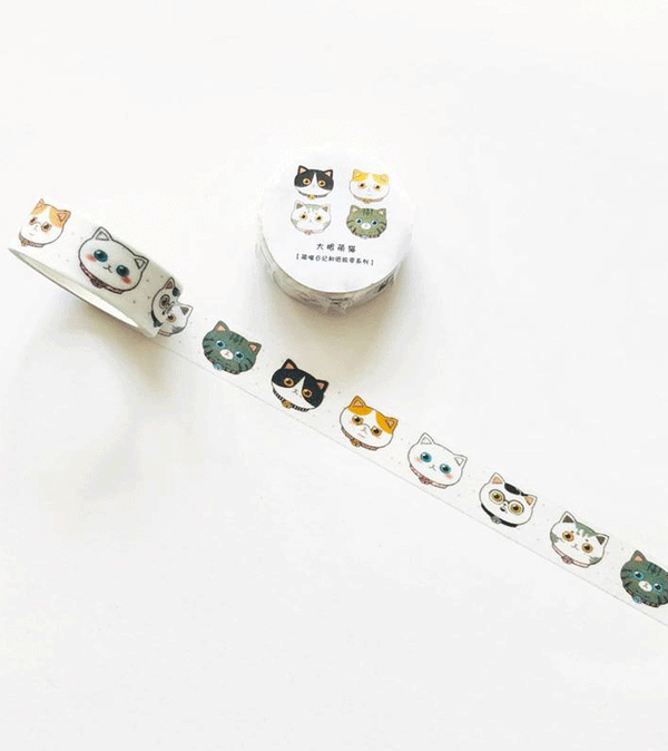 Japanese Cat Face Washi Tape