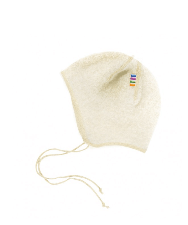 Creme Soft Wool Baby Hat by Joha - Niddle Noddle