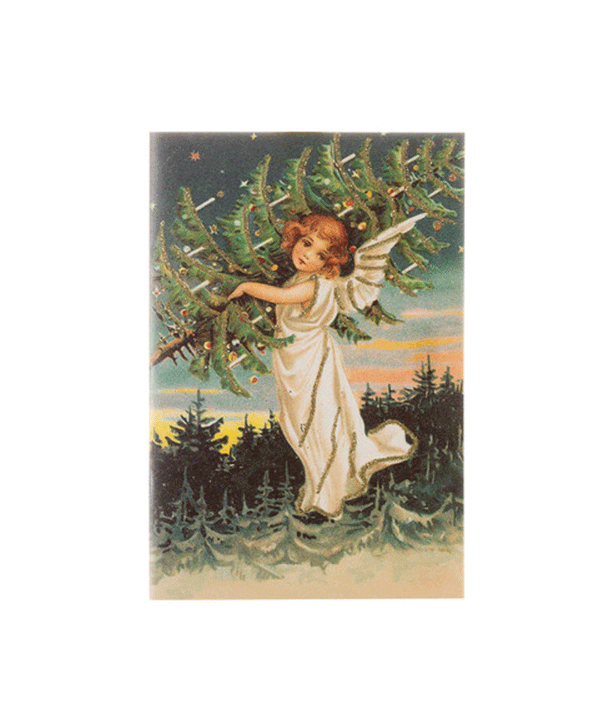 Retro Angel Christmas Card - Niddle Noddle