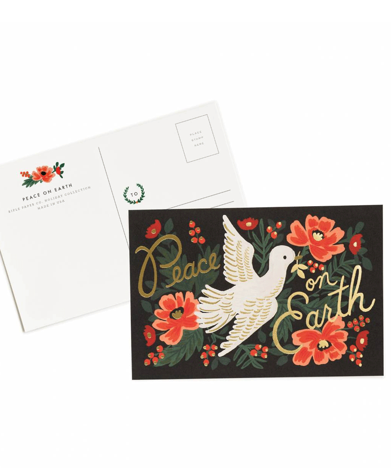 Peace on Earth Postcards by Rifle Paper Co - Pack of 10