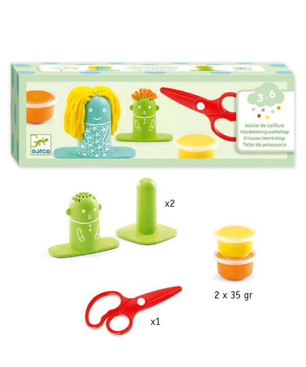 Hairdressing Play Doh Workshop by Djeco - Niddle Noddle