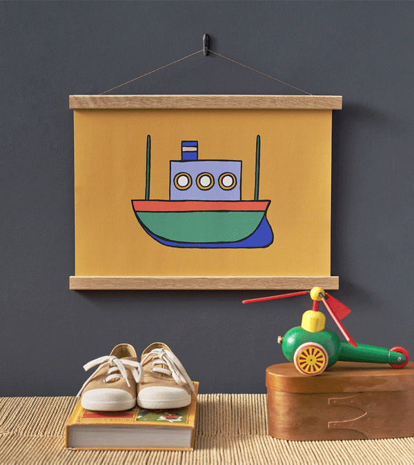 Boat Fine Art Print 11"x14" by Roomytown - Niddle Noddle
