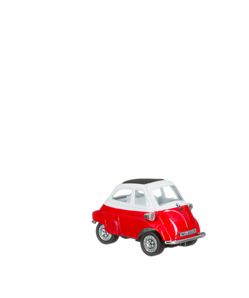 Diecast  BMW Isetta Toy Car - Niddle Noddle