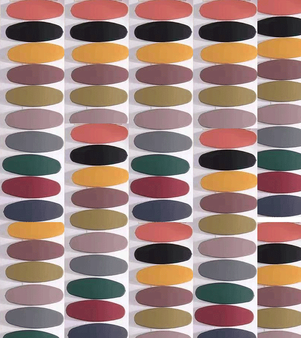 Assorted Little Solid Oval Candy Hair Clips