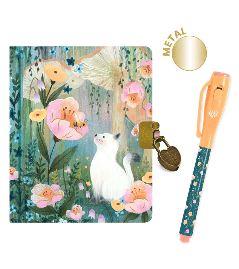 Little Kendra Secret Diary with Magic Pen by Djeco - Niddle Noddle