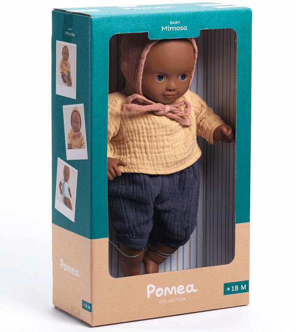 Pomea Mimosa Baby Doll by Djeco - Niddle Noddle
