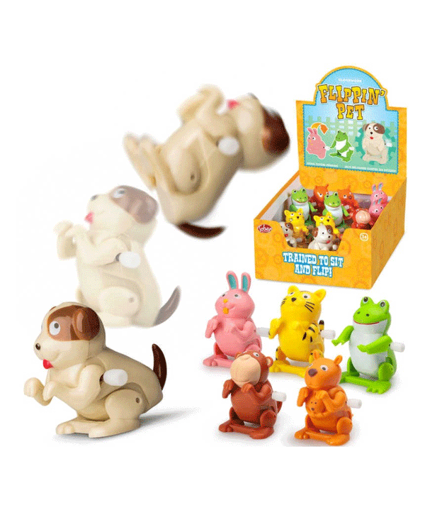 Wind Up Somersaulting Animals - Niddle Noddle