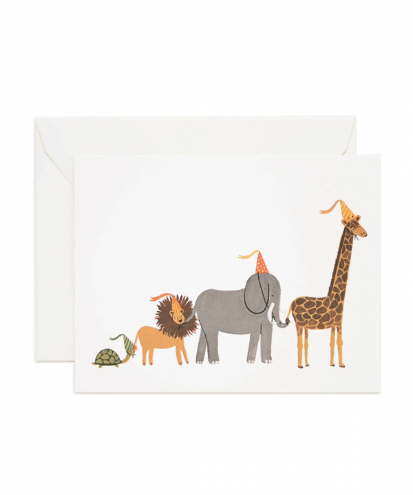 Party Parade Animals Card by Rifle Paper Co