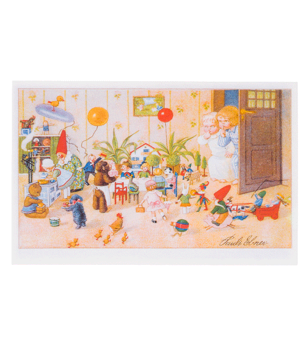 Awakening the Toys Retro Post Card - Niddle Noddle