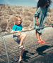 Classic Saltwater Sandal in Navy - Niddle Noddle