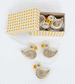 Set of 10 Quilled Paper Chicken In Box by AfroArt - Niddle Noddle