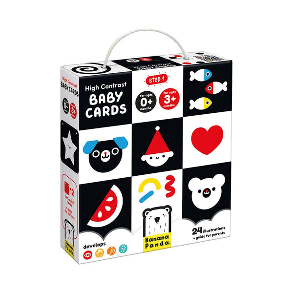 New Born High Contrast Baby Cards Sensory Toy by Banana Panda