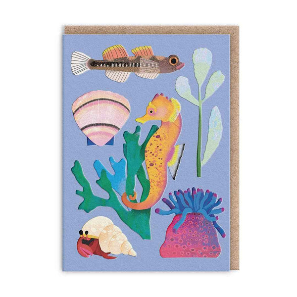 Seashore Mini Greeting Card by Ohh Deer