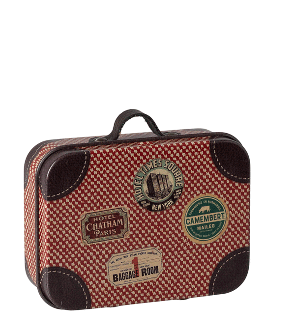 Red Micro Tin Suitcase by maileg