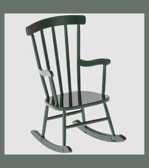 Dark Green Rocking Chair Mouse Furniture by maileg