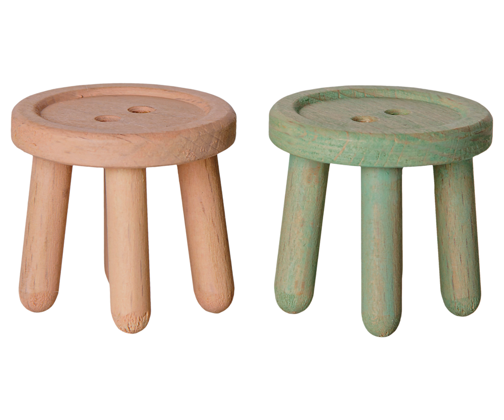 Mint and Rose Stool Set by maileg