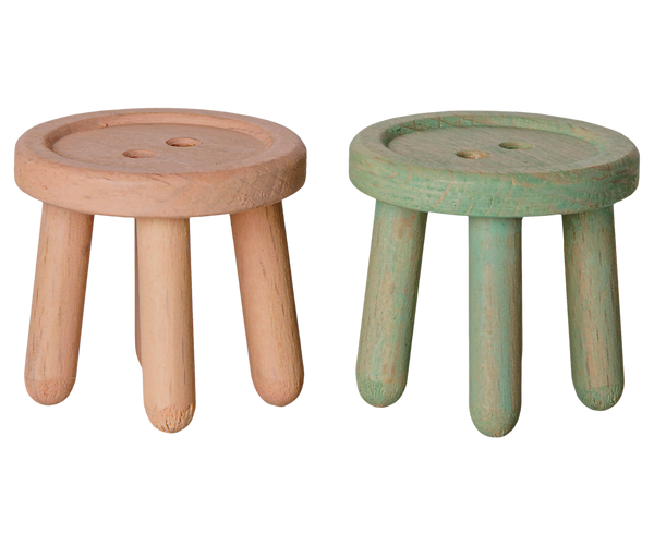 Mint and Rose Stool Set by maileg