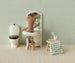 Blue Stripe Toothbrush Set in Bag by maileg