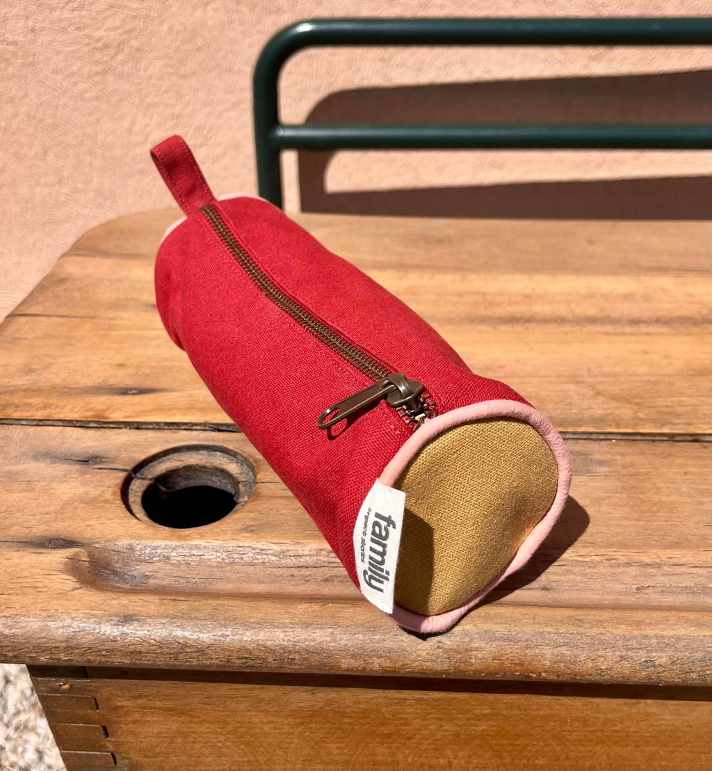 Mustard & Brick Pencil Case