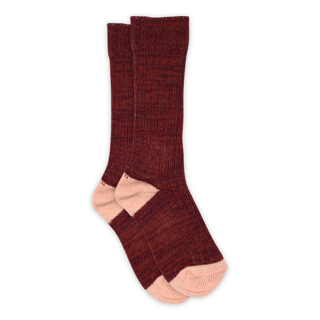 Wine Red Re-Stock Socks by mp Denmark