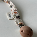 Rose Hip Organic Cotton Pacifier Clip by Saga Copenhagen